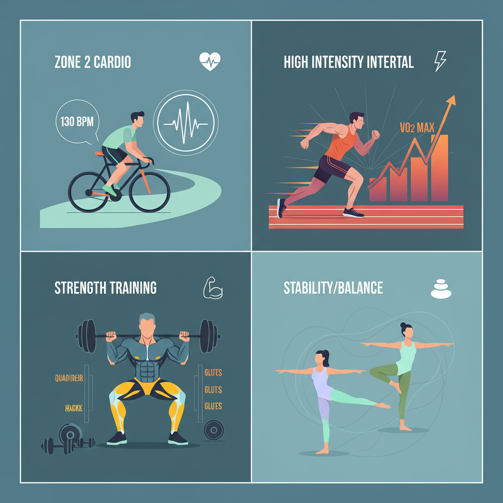 Four types of exercise