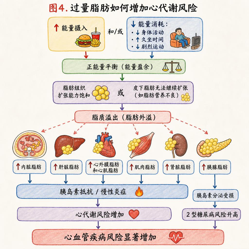 脂肪溢出如何增加心血管代谢风险